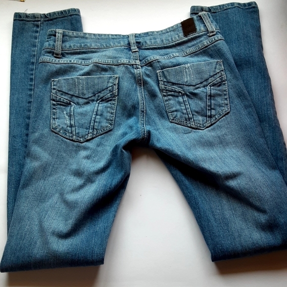 Highway Distressed Skinny Jeens sz 3 - Picture 4 of 7